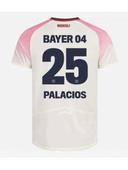 Billige Bayer Leverkusen Exequiel Palacios #25 Bortedrakt 2025-26 Kortermet